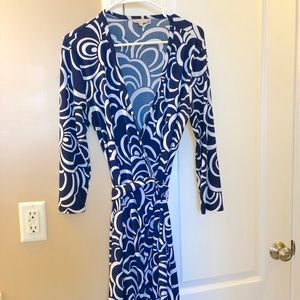 Banana Republic Navy wrap dress